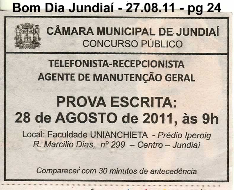 Bom Dia Jundiaí - 27/08/2011
