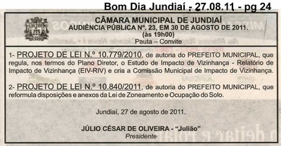 Bom Dia Jundiaí - 27/08/2011