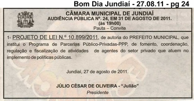 Bom Dia Jundiaí - 27/08/2011