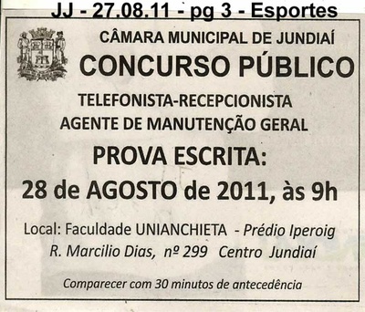 Jornal de Jundiaí - 27/08/2011
