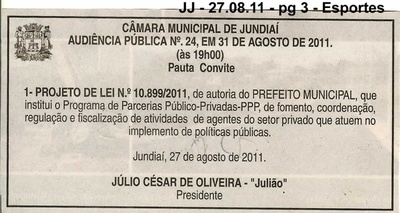 Jornal de Jundiaí - 27/08/2011