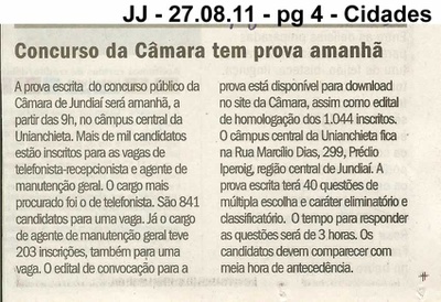 Jornal de Jundiaí - 27/08/2011