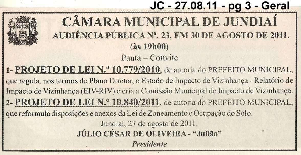 Jornal da Cidade - 27/08/2011