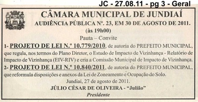 Jornal da Cidade - 27/08/2011