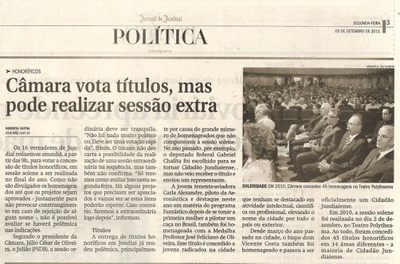 Jornal de Jundiaí - 05/09/2011