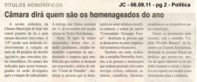 Jornal da Cidade - 06/09/2011