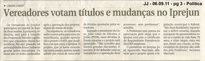 Jornal de Jundiaí - 06/09/2011