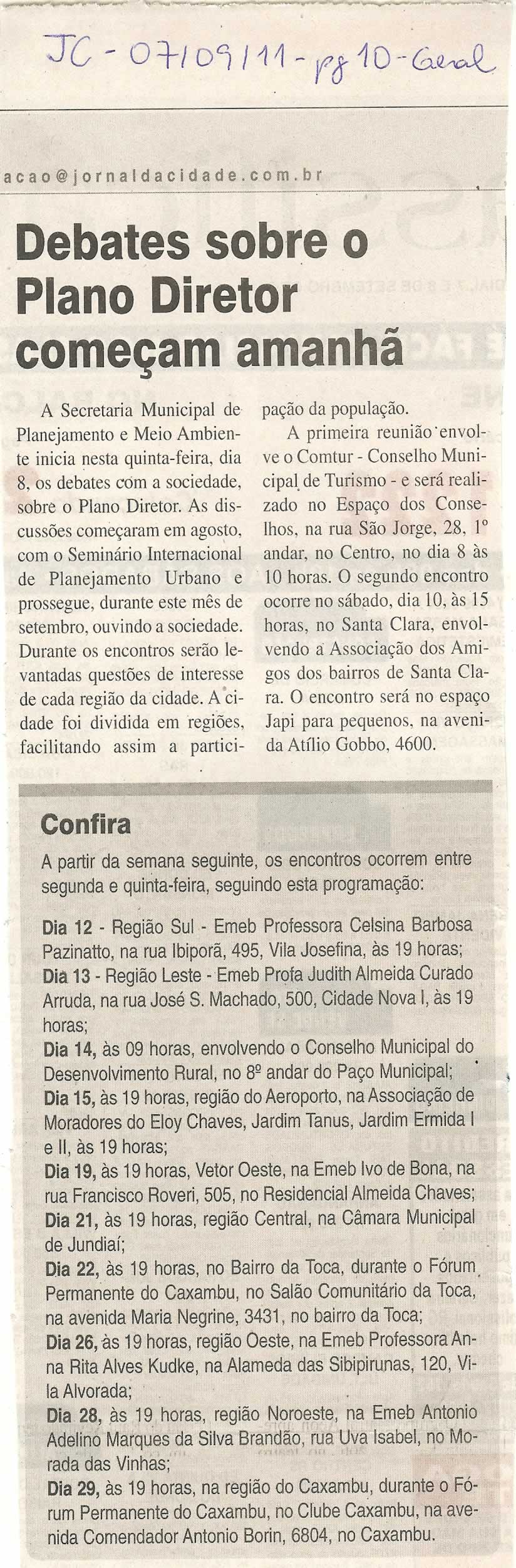 Jornal da Cidade - 07/09/2011