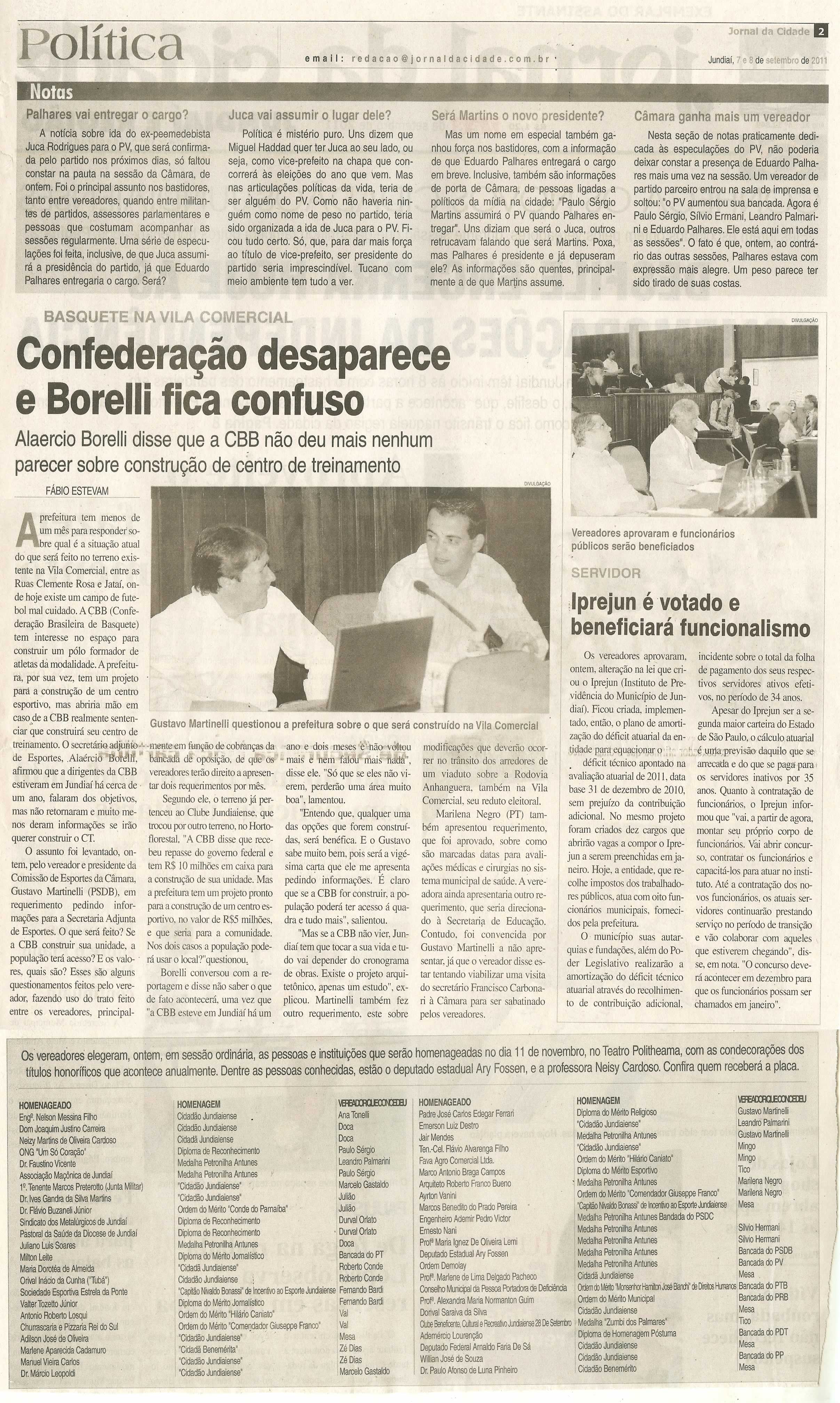 Jornal da Cidade - 08/09/2011