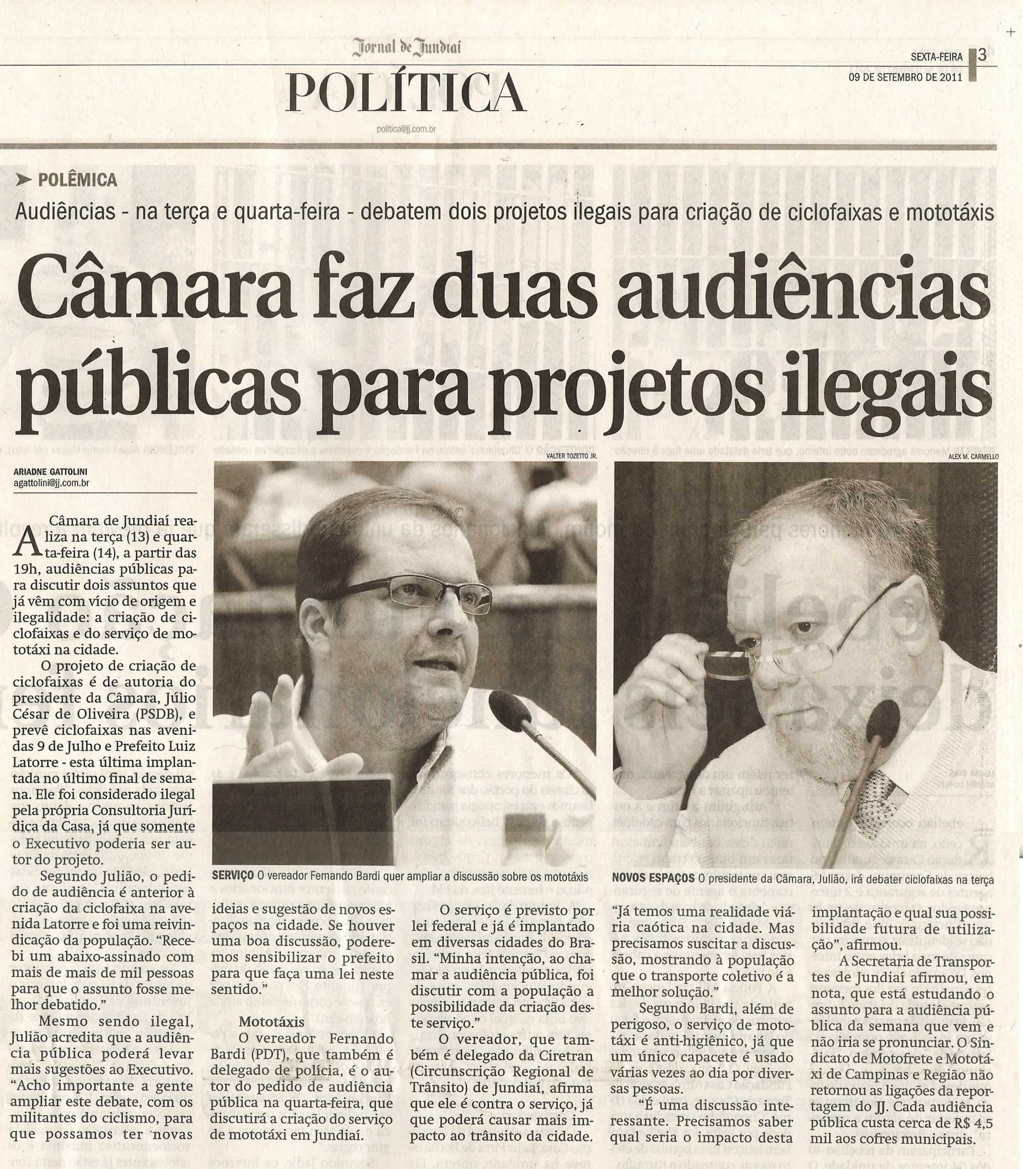 Jornal de Jundiaí - 09/09/2011