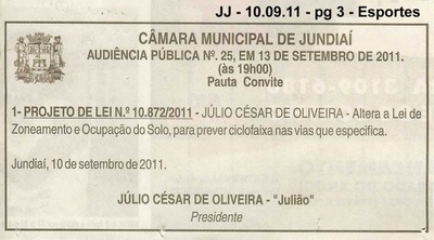 Jornal de Jundiaí - 10/09/2011