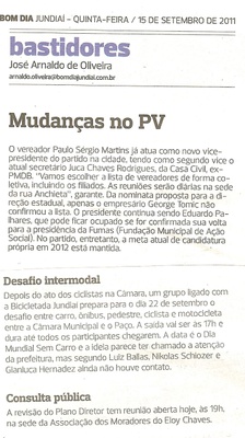 Bom Dia Jundiaí - 15/09/2011