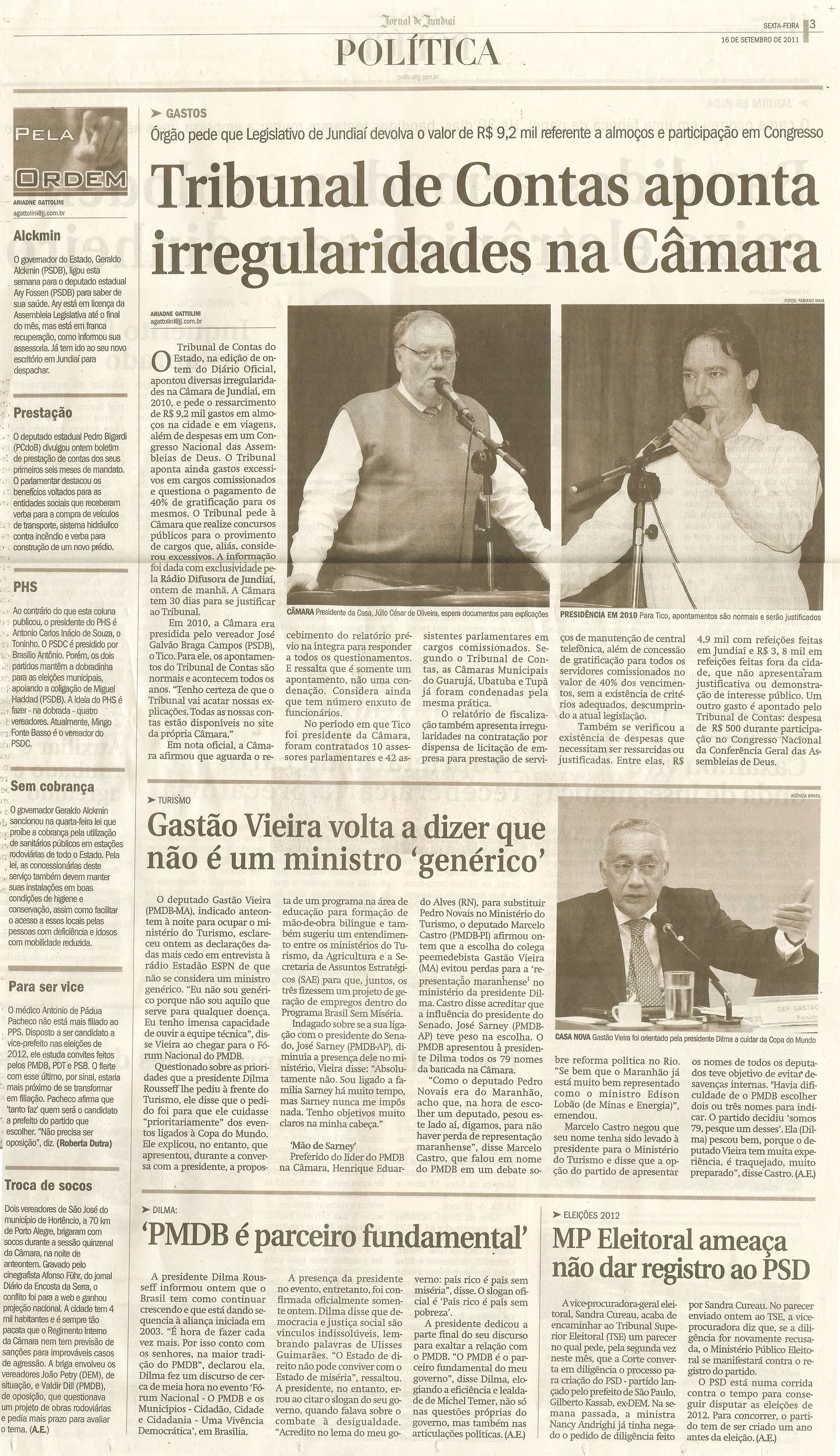 Jornal de Jundiaí - 16/09/2011