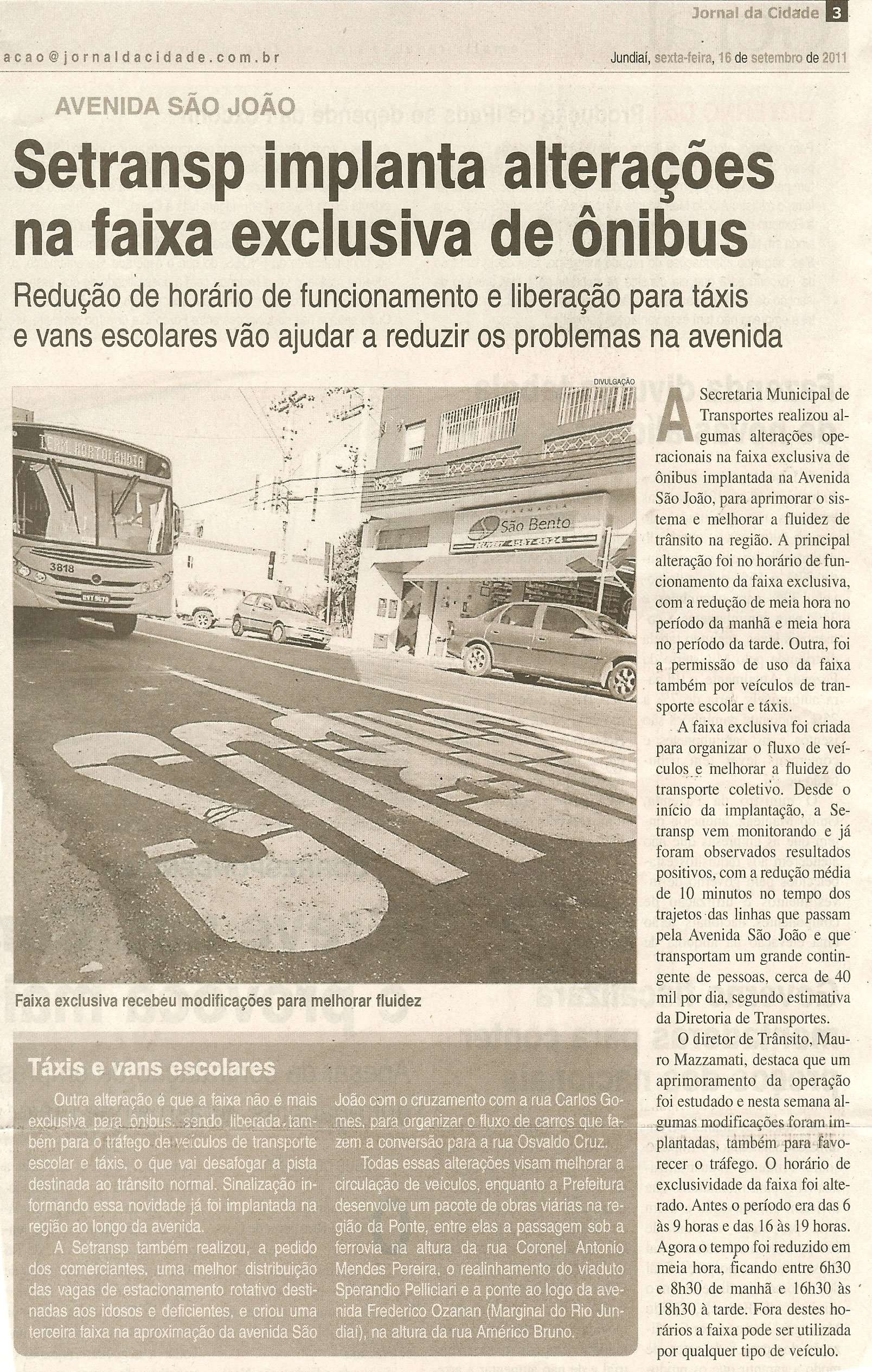 Jornal da Cidade - 16/09/2011