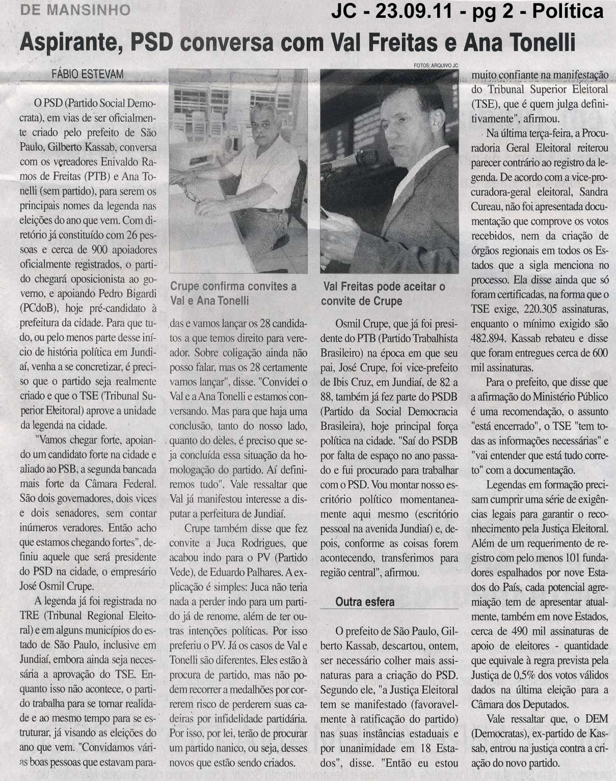 Jornal da Cidade - 23/09/2011