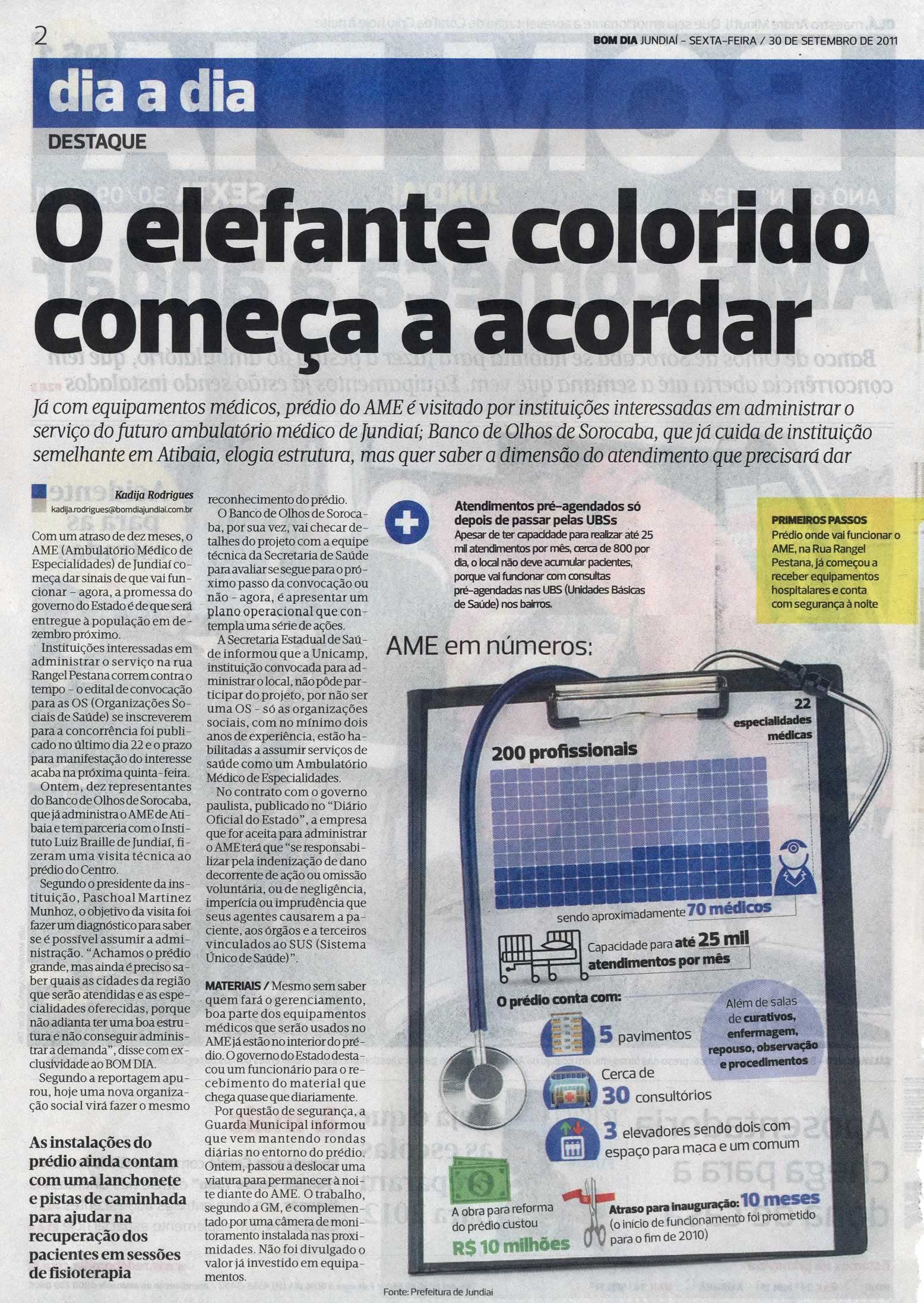 Bom Dia Jundiaí - 30/09/2011