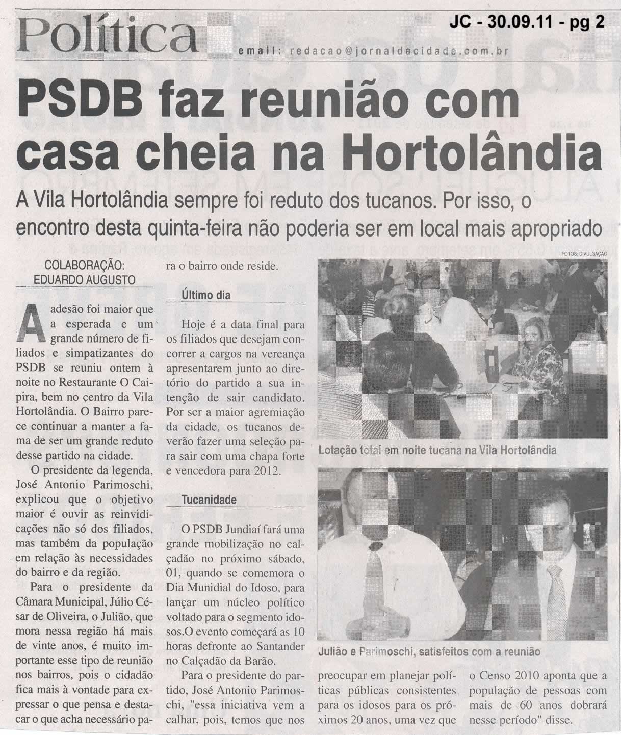 Jornal da Cidade - 30/09/2011