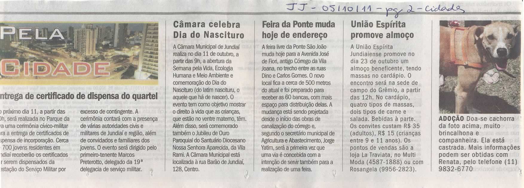 Jornal de Jundiaí - 05/10/2011