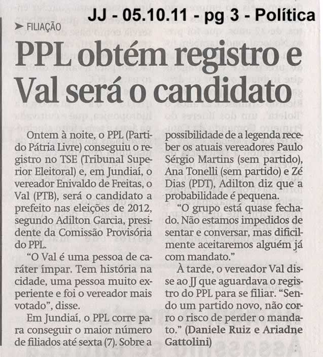 Jornal de Jundiaí - 05/10/2011