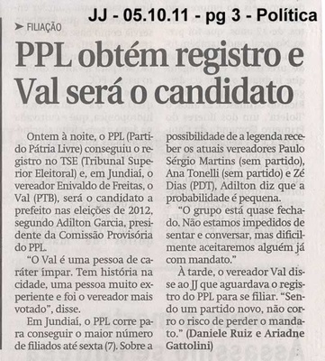 Jornal de Jundiaí - 05/10/2011