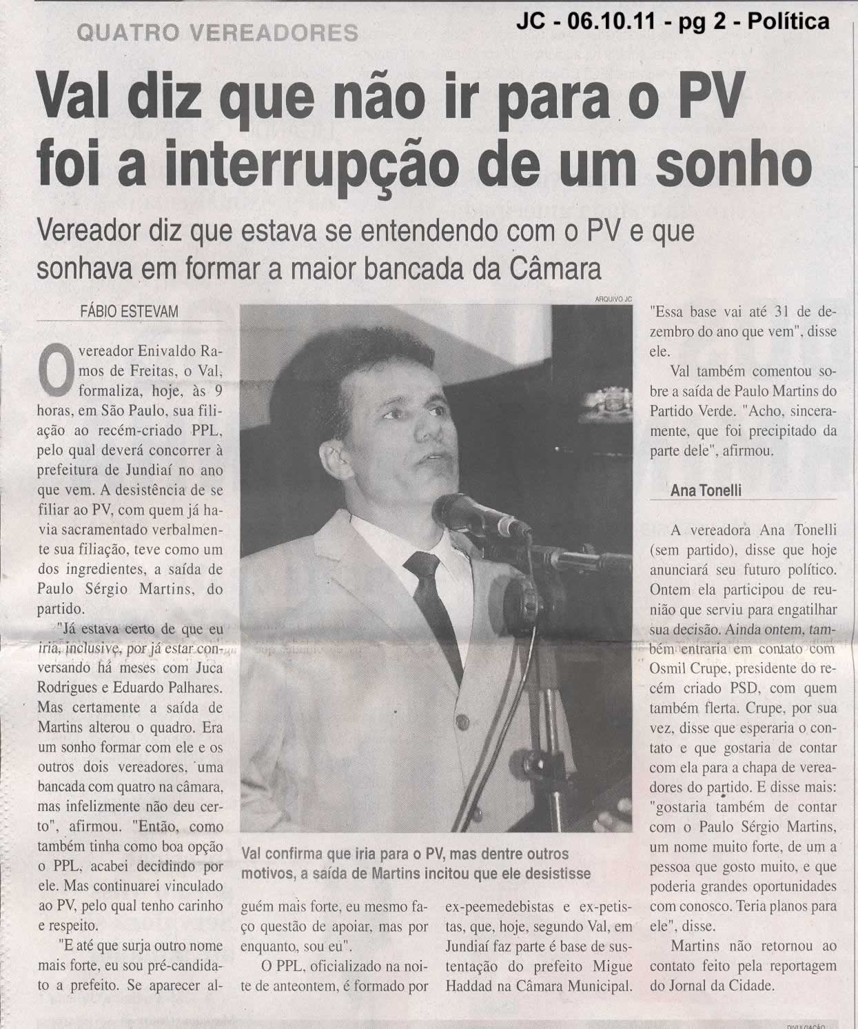 Jornal da Cidade - 06/10/2011