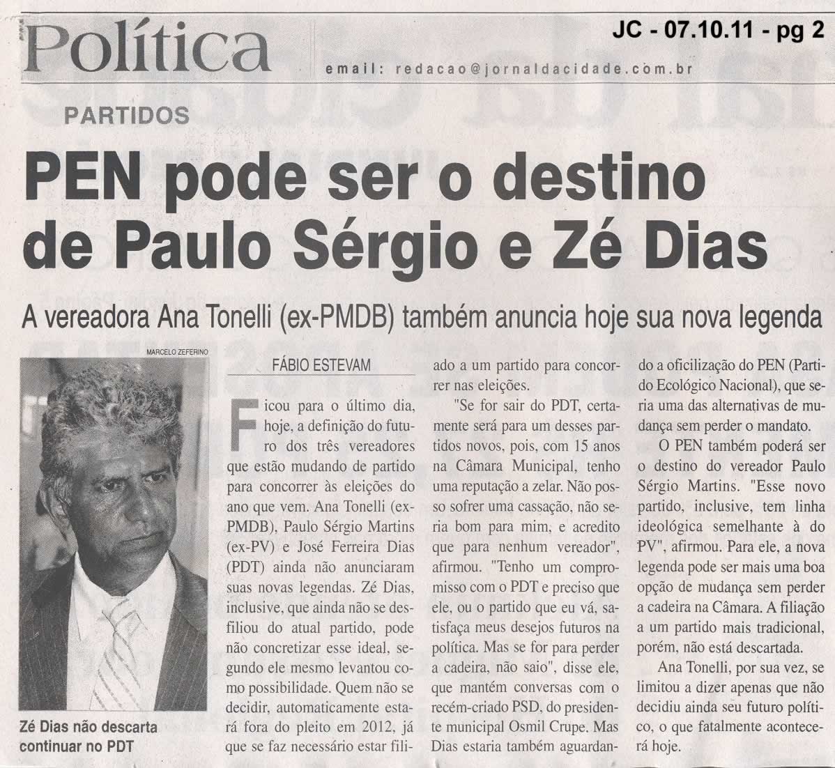 Jornal da Cidade - 07/10/2011