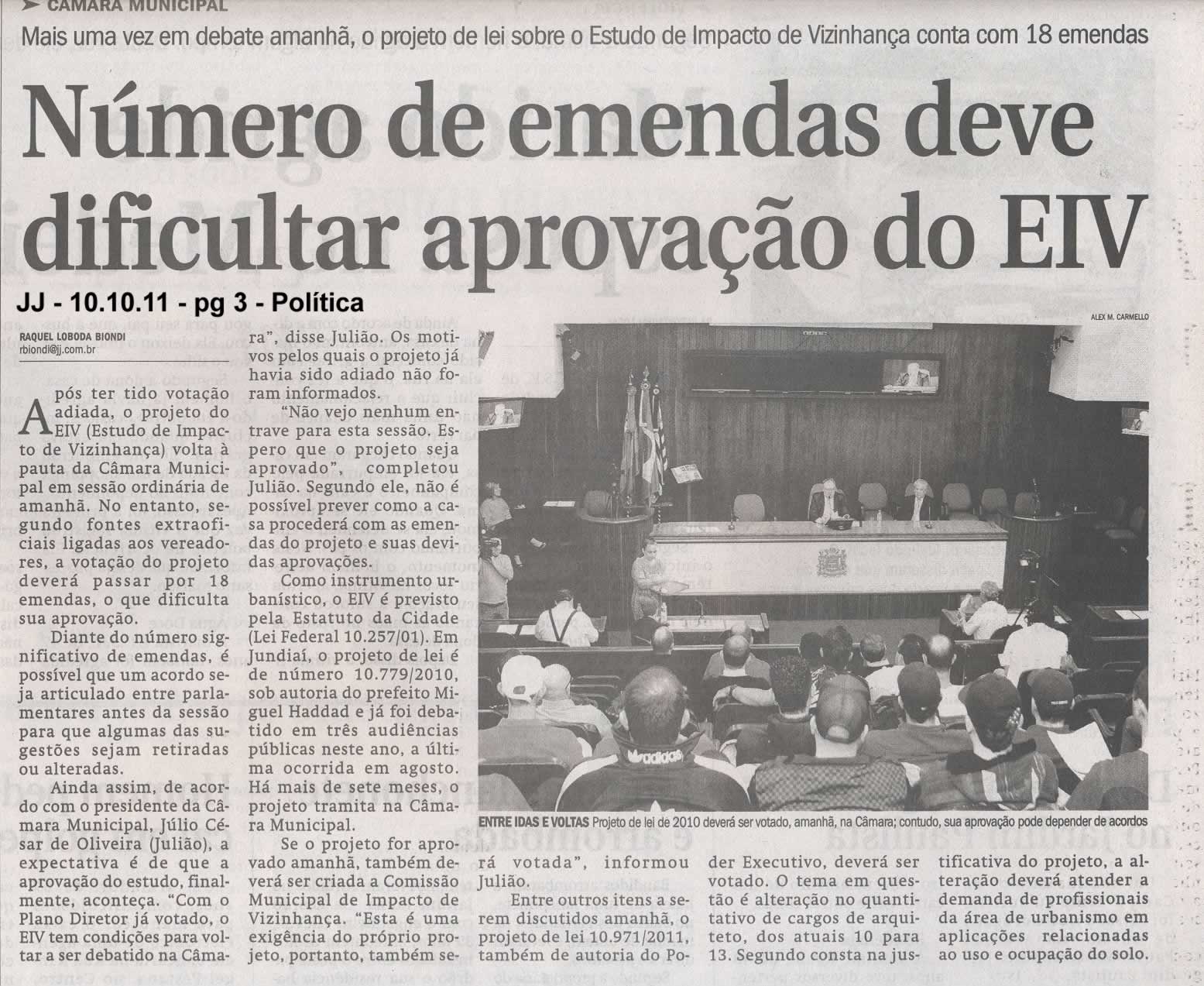 Jornal de Jundiaí - 10/10/2011