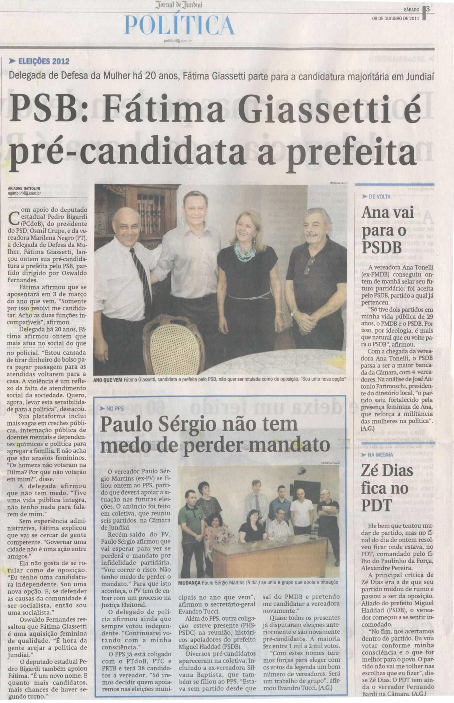 Jornal de Jundiaí - 08/10/2011