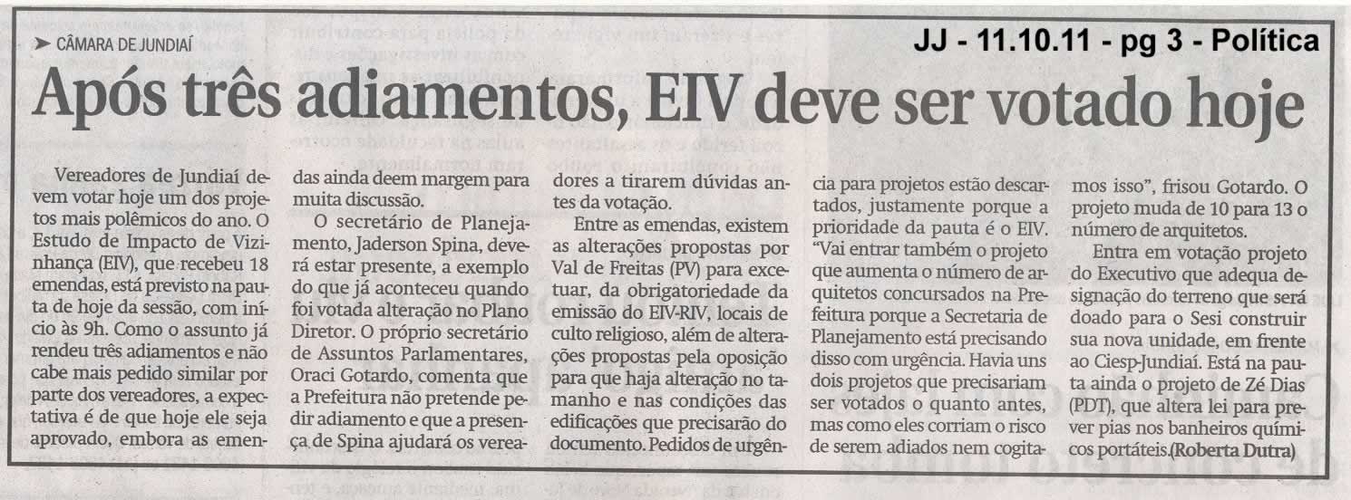 Jornal de Jundiaí - 11/10/2011