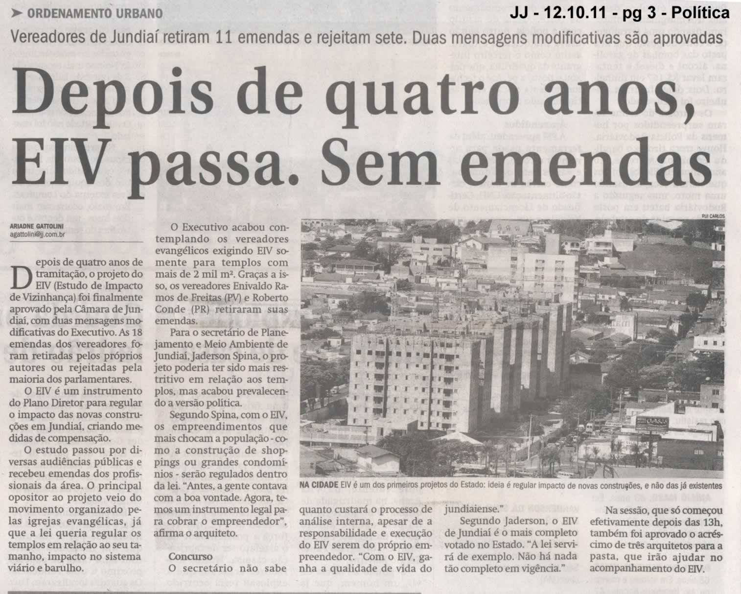 Jornal de Jundiaí - 12/10/2011
