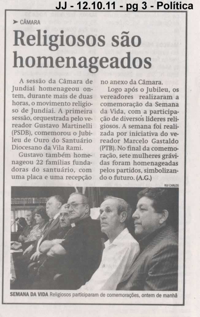 Jornal de Jundiaí - 12/10/2011