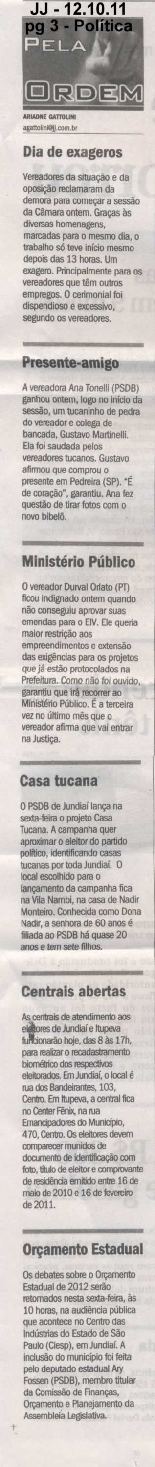 Jornal de Jundiaí - 12/10/2011