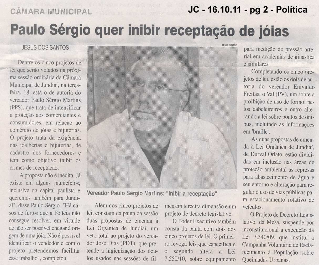 Jornal da Cidade - 16/10/2011