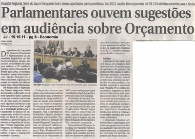 Jornal de Jundiaí - 15/10/2011