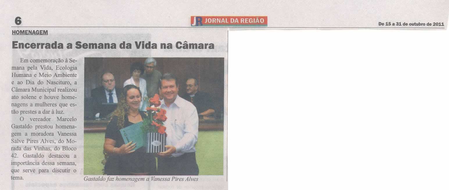 Jornal da Região - 15/10/2011