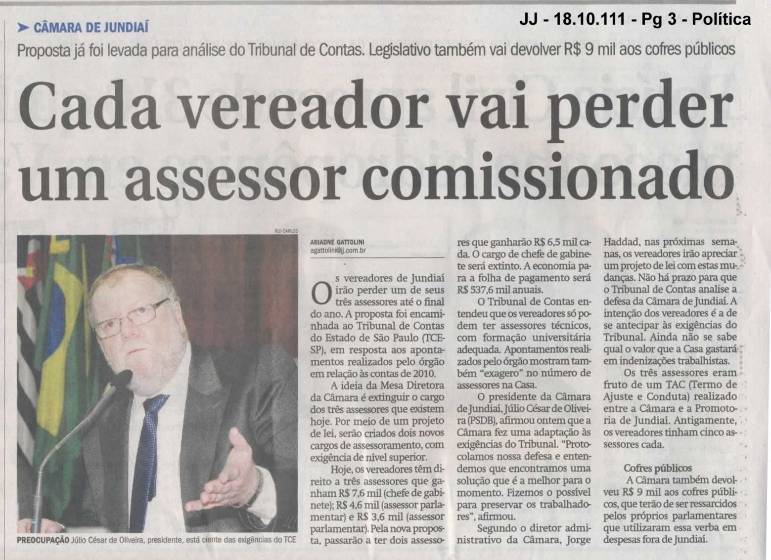 Jornal de Jundiaí - 18/10/2011