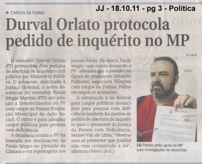 Jornal de Jundiaí - 18/10/2011