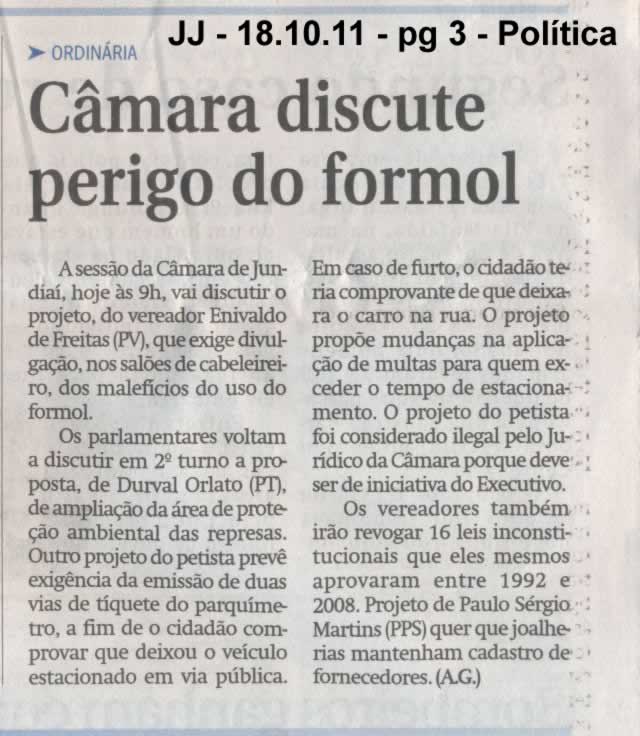 Jornal de Jundiaí - 18/10/2011