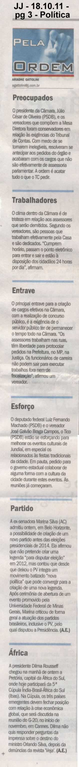 Jornal de Jundiaí - 18/10/2011