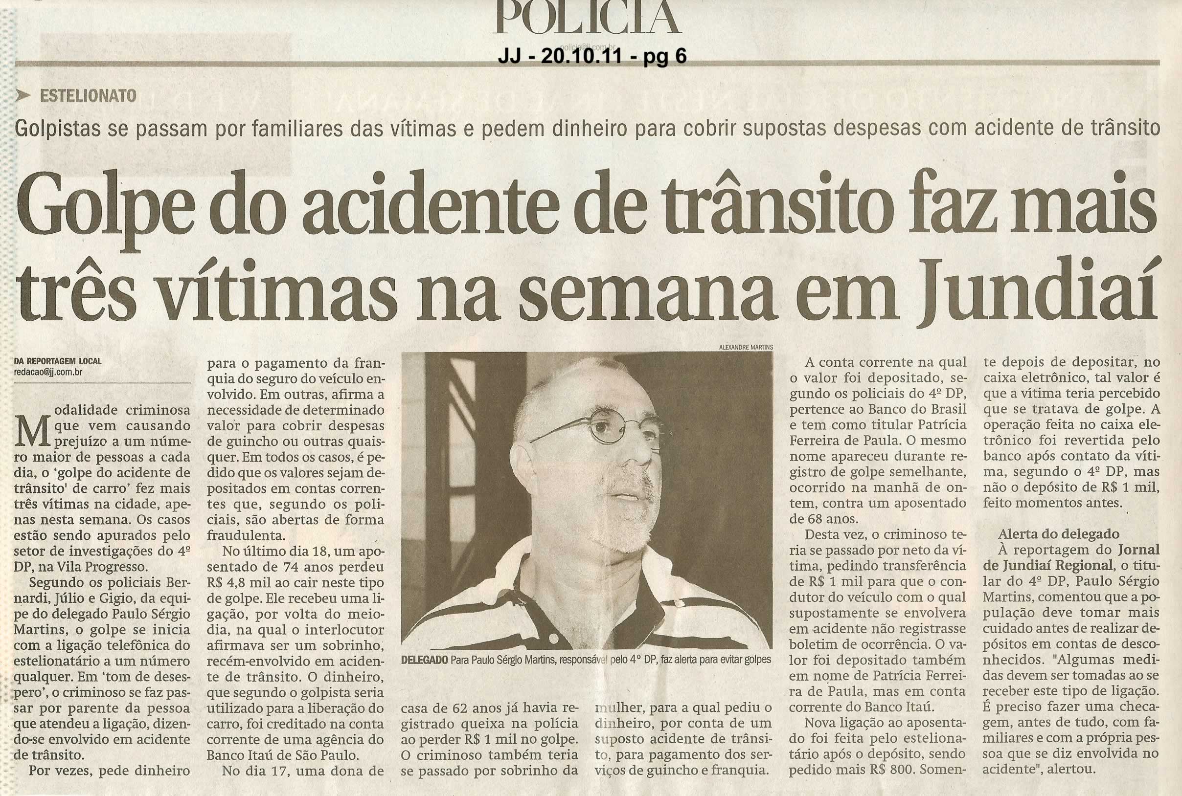 Jornal de Jundiaí - 20/10/2011