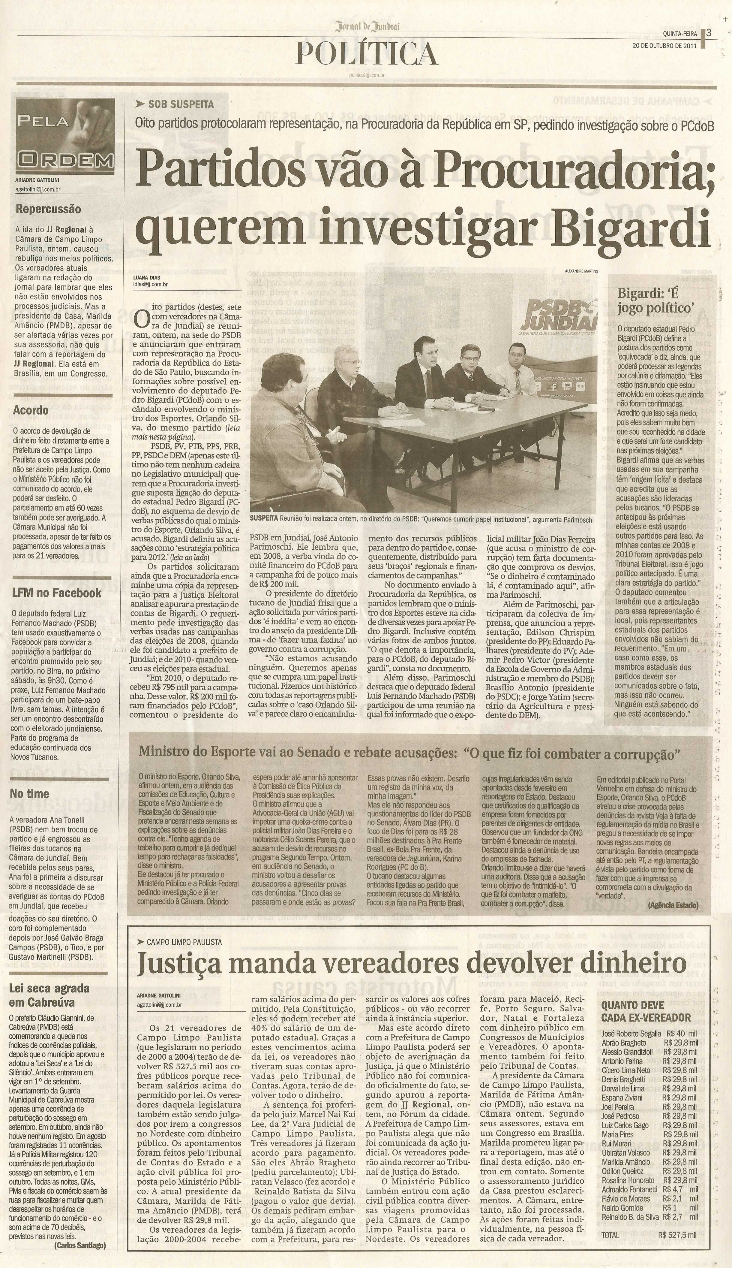 Jornal de Jundiaí - 20/10/2011