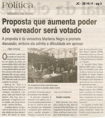 Jornal da Cidade - 25/10/2011