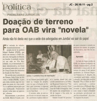 Jornal da Cidade - 26/10/2011