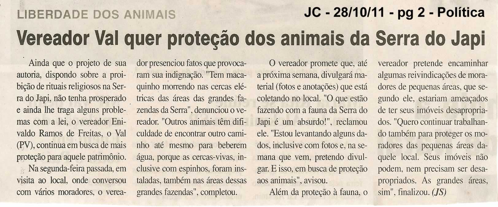 Jornal da Cidade - 28/10/2011