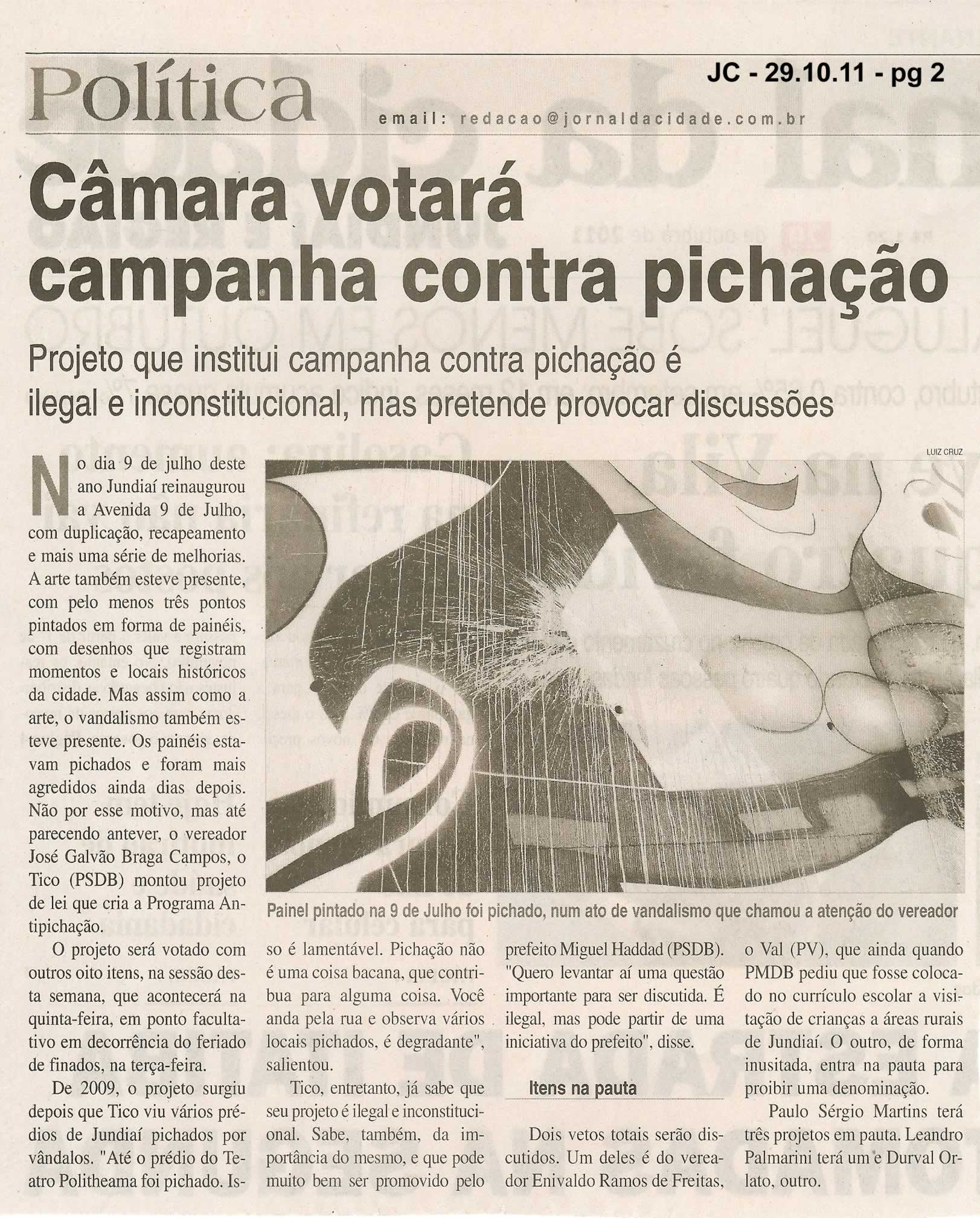 Jornal da Cidade - 29/10/2011