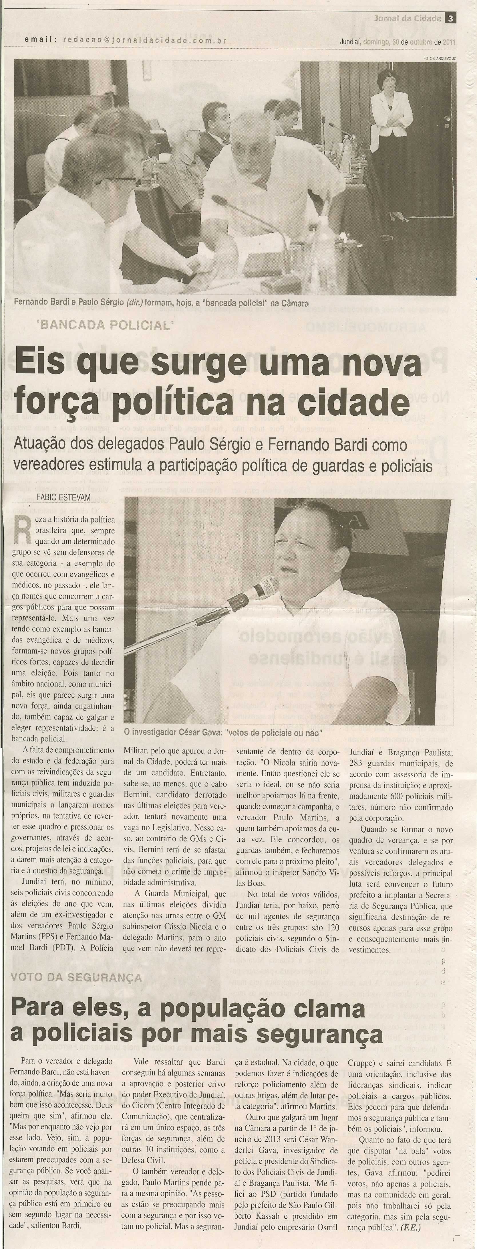 Jornal da Cidade - 30/10/2011