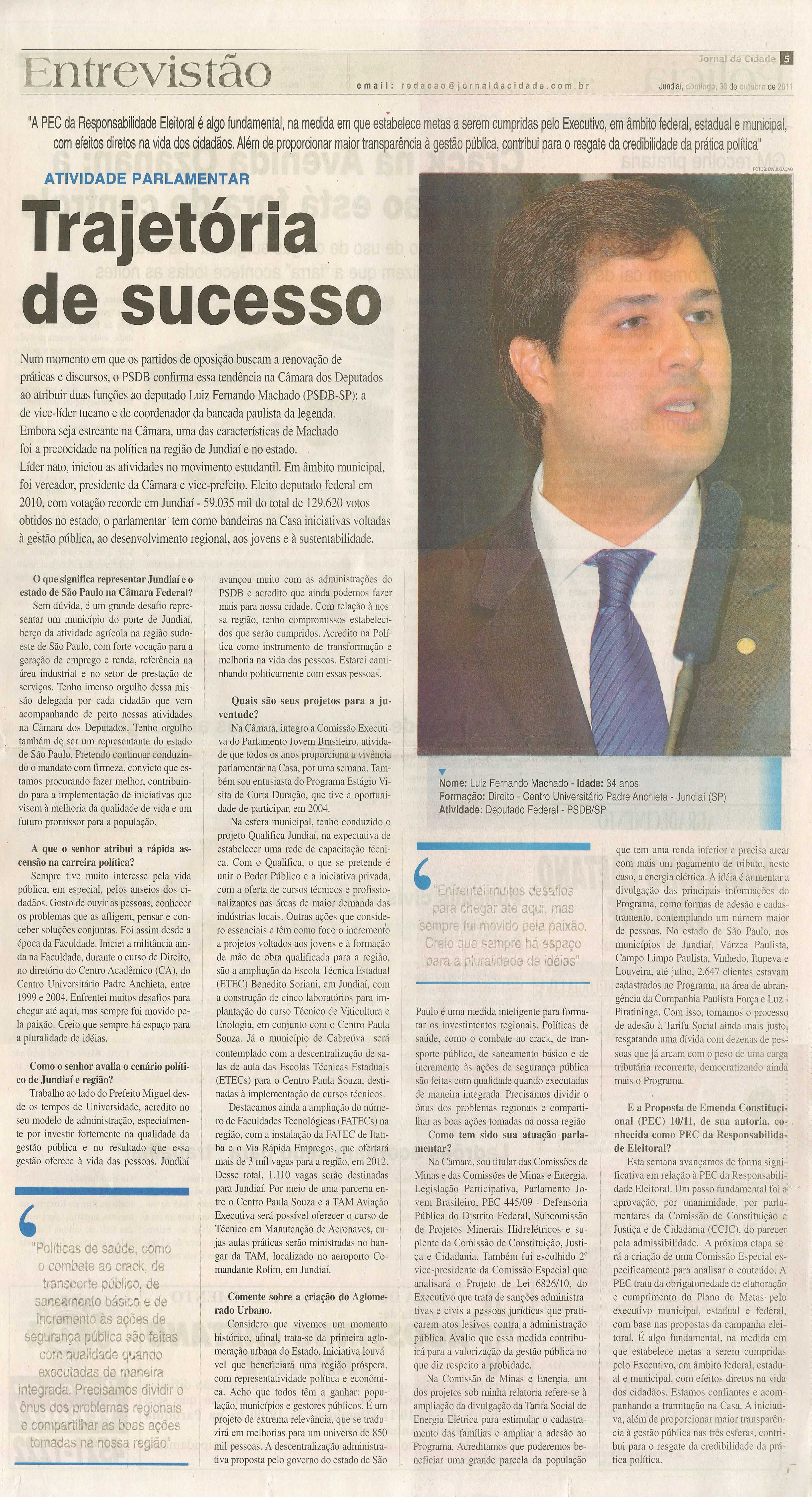 Jornal da Cidade - 30/10/2011