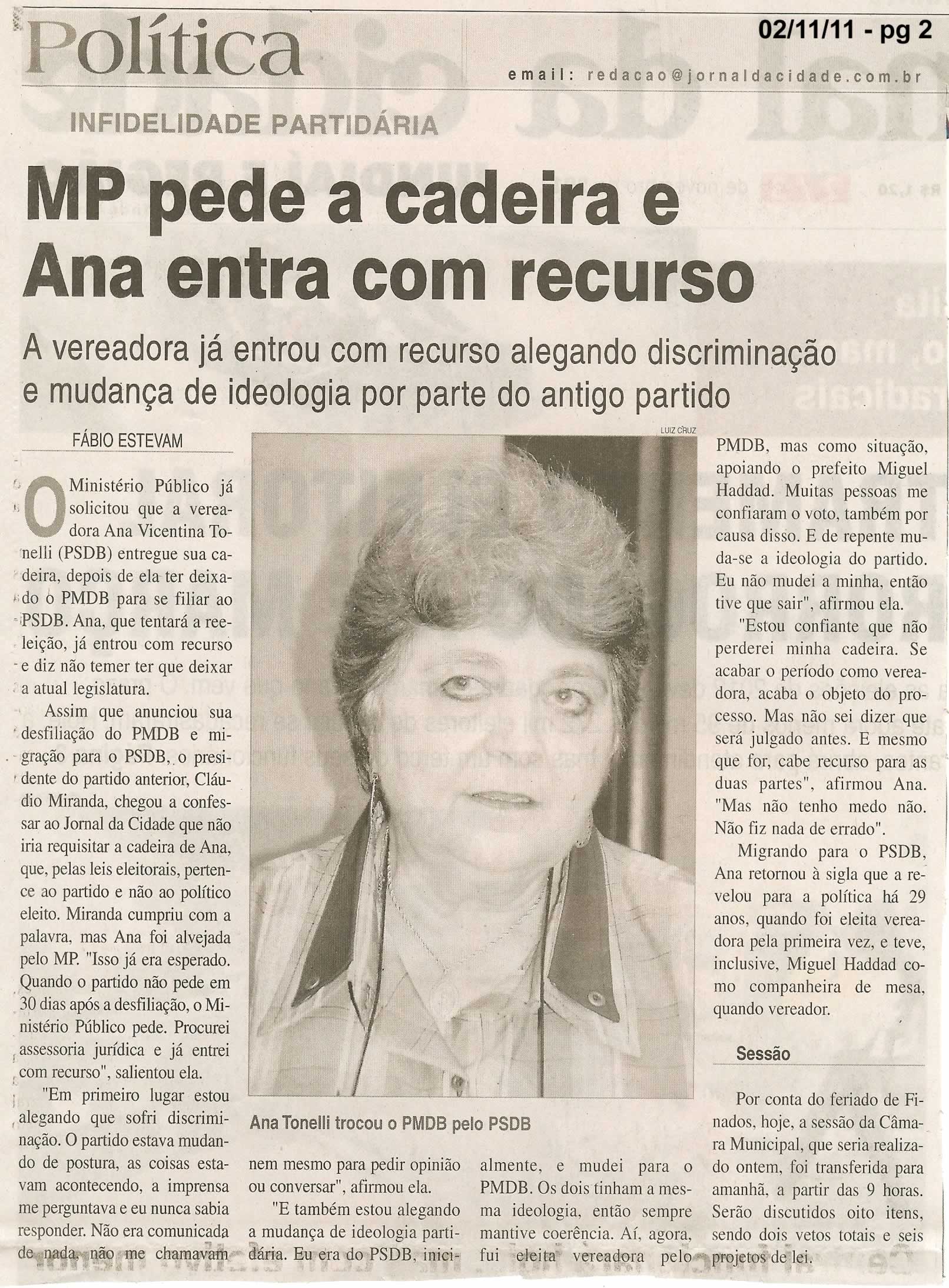Jornal da Cidade - 02/11/2011