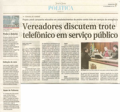 Jornal de Jundiaí - 07/11/2011