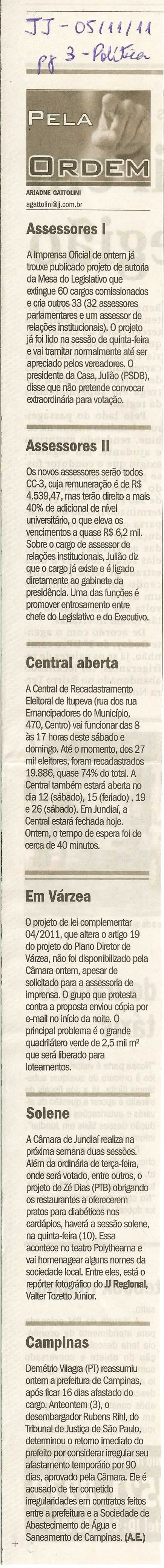 Jornal de Jundiaí - 05/11/2011